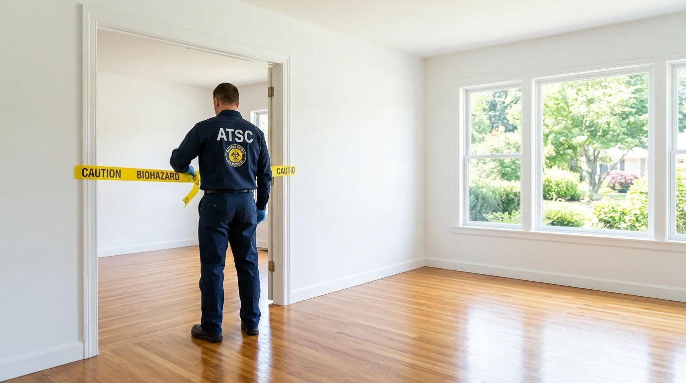 Certified biohazard cleanup crew performing Decomposition Cleanup in Mount Vernon